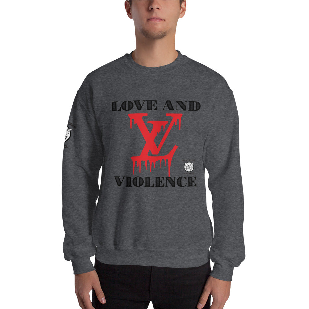 LOVE AND VIOLENCE SWEATSHIRT (RED)