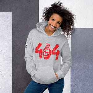 404 BOMB HOODIE (RED)